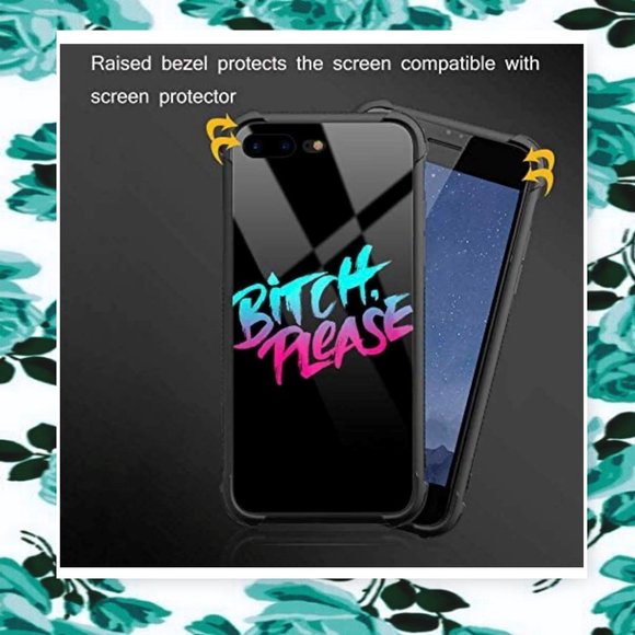 IPhone 7 Plus & 8 Plus "B;tch Please" Case and Matching Finger Ring Stand - Picture 4 of 13